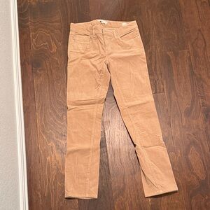 Tory Burch Corduroy Super Skinny Jeans - Tan Size 26